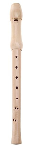 NOLOWY Blockflöte Instrument Kid Sopran Blockflöte Deutsch C Key 8 Loch Holz Sopranblockflöte Erwachsene Anfänger mit Handtasche
