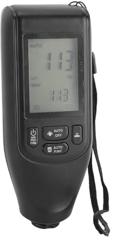 Medidor de Espesor de Recubrimiento de Pintura, Tester de Espesor de Recubrimiento de Pintura 0‑2000um 3 Unidades Herramienta de Medición de Espesor de Pintura Digital para,