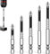 Juego de Brocas Magnéticas Destornillador para Reparaciones de Bricolaje PH2 Brocas para Taladro de Impacto en 6 Tamaños (25L, 50L, 65L, 70L, 90L, 150L) Taladros Eléctricos y Diseño Antideslizante