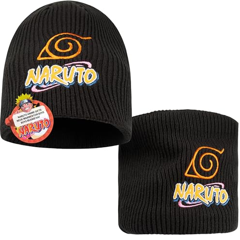 Get Trend Mütze Kinder Jungen Set, Beanie Wintermütze & Schlauchschal, Warmes Winter Set, Anime Geschenke für Jungs