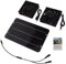 Ventilador Doble Con Energía Solar | Ventilador Doble Solar Para Exteriores | Kit De Extracción De Aire Ventilación Potente Ligero Para Autocaravana Picnic Senderismo
