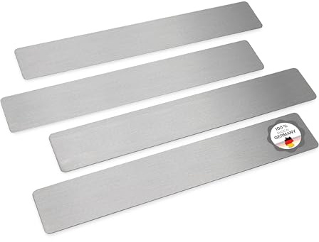 Feuerfest 123 Magnetleiste I 4er-Set I 30x5cm I Hochwertige Magnetstreifen aus 100% rostfreiem Edelstahl I Magnet-Leiste für Küche, Flur & Büro I Magnetische Streifen aus präziser Handarbeit