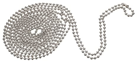 TOYZFRIENDY Metall Vorhang Kugelrollenketten 3 Meter mit Metallschnalle Wiederverwendbar und Robust als Zubehör für Jalousien und Rollos im Wohnbereich
