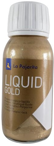 pintura metalica O-1 Oro Rico La Pajarita 50 ml