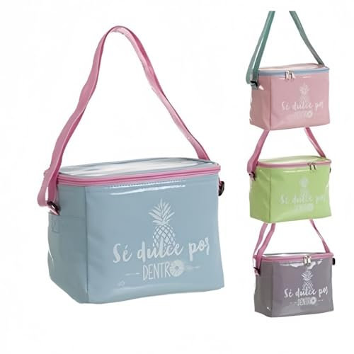 Dcasa - Nevera de Playa portatil diseño Original Se Dulce por Dentro - Gris