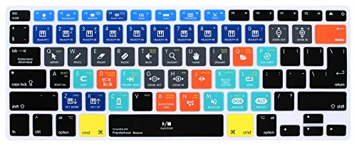WYGCH Propellerhead Reason Shortcuts Hot Keys Silikon-Tastaturabdeckung für MacBook Pro 13 Zoll 15 17 (mit oder ohne Retina-Display) iMac und Air (33 cm), USA europäische Version