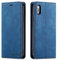 QLTYPRI Hülle für iPhone X iPhone XS, Premium Dünne Ledertasche Handyhülle mit Kartenfach Ständer Flip Schutzhülle Kompatibel mit iPhone X iPhone XS (5,8 Zoll) - Blau