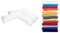 Luxury Linon 2er Pack Kissenbezug für Seitenschläferkissen 40x145 weiß, Kissenhülle 100% Baumwolle