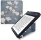 kwmobile Coque liseuse Compatible avec Kobo Libra H2O - Coque étui de Protection à Rabat en Simili Cuir - Taupe-Blanc-Bleu-Gris