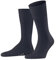 FALKE Herren Socken Airport M So Wolle Baumwolle einfarbig 1 Paar, Blau Dark Blue Melange 6688, 45-46