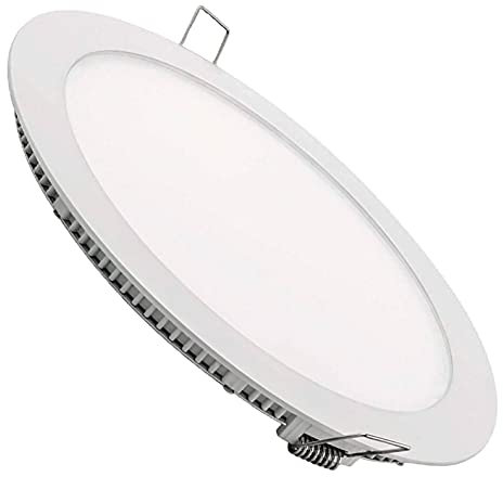 LED ATOMANT LED Einbaustrahler Downlight Rund Flach 300mm 24W, Neutralweiß Farbe (4500K), Durchmesser 280mm, 2200 Lumen, Inklusive Treiber
