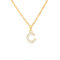Buchstaben Kette Personalisierte Halskette mit Initial Buchstaben Anhänger Alphabet A-Z Buchstabenkette Damen Gold Kette Namenskette Geschenk für Frauen Weihnachten Geburtstag Valentinstag (C)