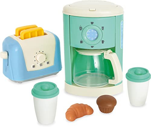 Casdon- Set per la Colazione da asporto Caffettiera e tostapane Giocattolo per Bambini dai 3 Anni in su | Toast Che Salta Incluso, Colore, 66050