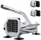 Eascandy Coupe-frites professionnel, Trancheuse à pommes de terre en acier inoxydable 12,7 mm et 9,5 mm, Coupe-pommes de terre robuste pour patates douces, carottes, ignames et concombres.