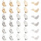 SUNNYCLUE 1 Box 30 Stück 3 Farben Ohrclips Zubehör Runde Flache Rückseite Ohrringclips Edelstahl Ohrringkonverter Nicht Durchbohrte Ohrringeinstellungen Für Frauen Erwachsene Schmuckherstellung DIY Ha