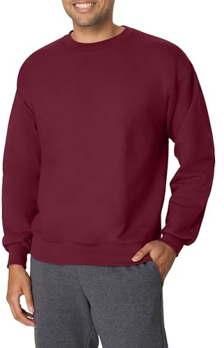 Hanes Ultimate, Felpa da Uomo Pesante in Pile di Cotone