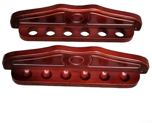 Gbtdoface Support mural pour queue de billard à 6 emplacements