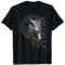 Walhalla Wolf Wölfe Odins Runen Nordischer Kompass Wikinger T-Shirt