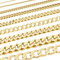 Edle Echt Goldkette Breiten 0,8mm-6,0mm Panzerkette 333-8 Karat Gold, Breite der Panzerkette:0.8 mm, Länge der Kette:42 cm Halskette
