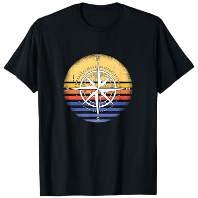 Geocacher Retro Sunset Geocaching T-Shirt