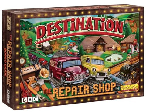 Destination: The Repair Shop - Official BBC Family Board Game Inspired by the Hit TV Show, Fun & Easy Gameplay for Kids, Adults & Families, 2–6 Players