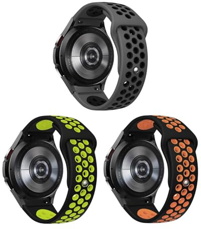 SimpleThings Cinturino Sportivo in Silicone per Galaxy Watch 7/6/5/4 40 mm 44 mm - Cinturino No Gap per Samsung Galaxy Watch 6 4 Classic/5 Pro 45 mm - Band Uomo Donna