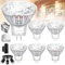 Benaton 6 Stück MR11 Halogen 20W 2 Pin Dimmbar, Energieeinsparung Halogenlampe Dimmbar, Halogen GU4 12V 20W Mit Glasabdeckung, 35 x 35 mm Halogen Leuchtmittel, 120° Warmweiß 2700K Halogen Leuchtmittel