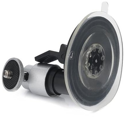 Holibanna Car Camera Bracket Suction Cup Mount for Mini Camcorders Adjustable Windshield Holder for Dash Cam Cameras Silver Random Color