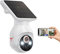 GlowPop Solar Powered Wireless Security Camera Outdoor with 360° View, AI Human Detection, Spotlights, Battery Powered, 2-Way Talk, Color Night Vision, Cloud Storage