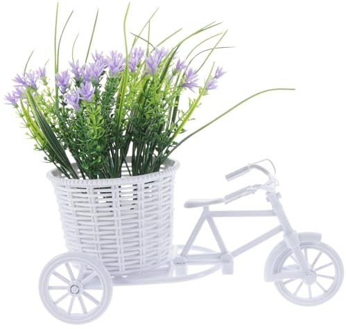 LOLIPPYY Fahrrad Deko mit Künstlichen Blumen Verblassungsfreie Florale Party und Hochzeitsdekoration Natürlicher Look für Wohnraum und Events