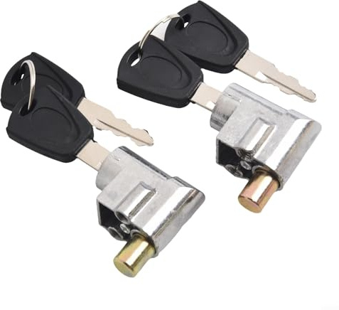 Hosrivae Aluminium-Sattelrohrschloss für Elektro-Fahrradbatterien, verzinktes Diebstahlschutzschloss mit Schlüsseln, kompatibel mit E-For Fahrrad-Batteriehalterungen und Sitz (TYPE B)