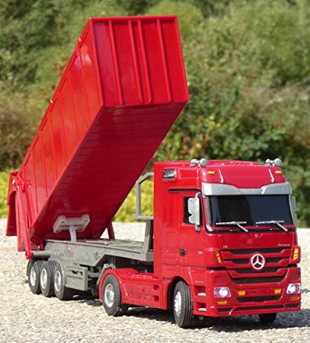 WIM-SHOP RC LKW Mercedes-Benz ACTROS mit Kipp-Anhänger Länge 44cm FerngestDHert 40MHz