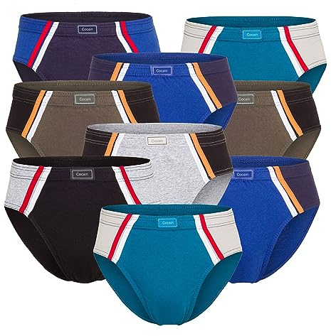 Good Deal Market Herren Sportslips, Gr. 5/M - 13/7XL | 100% Baumwolle, stabiler Halt und angenehme Passform, weich und hautfreundlich, Multipack Männer Unterhosen