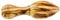 Olive Holz Zitronenpresse, ovale Form, Maserung/Natur