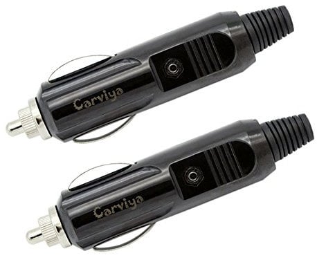 Carviya 3 5 6 8 10 15 20 Amp Male Car Cigarette Lighter/Aux Socket Plug Connector 12 Volt With Fuse Diode Indicator (8 Amp / 2 Pack)