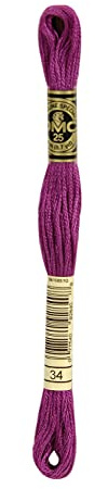 DMC 6-Strand Embroidery Cotton 8.7Yd-Dark Fuchsia