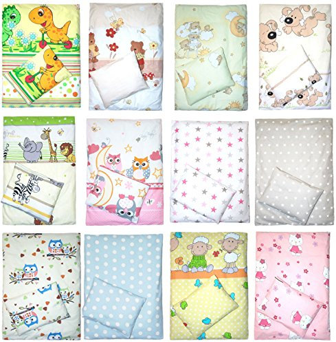 4 teiliges Kinderwagenset Decke Kissen Bezüge D05