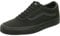 Mens Vans Size 10.5, Ward Sneaker Black Canvas Lace Up Shoes, Low Top Men's Trainers, Lightweight Sports Shoes by Vans Active Wear Range (10.5 UK)