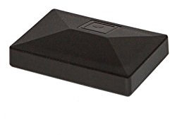 10 x K1 Kunststoff Pfostenkappe I RAL 9005 schwarz I 60x40mm Zaunpfosten I Zaun I Pfosten I K1