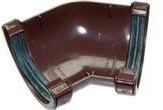 FloPlast Mini Gutter 76mm Brown 135 Degree Gutter Angle