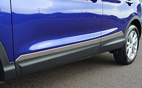 Chrome Side Door Streamer Trim Set Covers To Fit Qashqai (2014+)