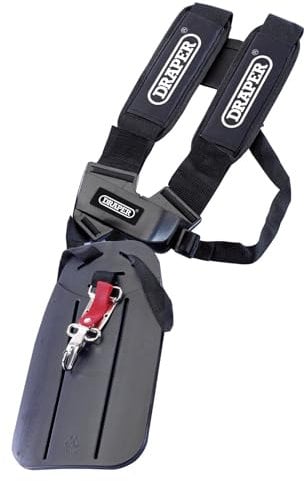 Draper Grass & Brush Cutters Safety Harness | Cushioned Shoulder Pads | Adjustable Straps |Quick Release Clips | Gardening Tool Accessory | 50077
