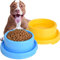 Cdycam Lot de 2 gamelles rondes en plastique pour chien et chat