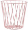 Hacoly - Papelera de Metal para Oficina, Cuarto de baño, salón, Color Oro Rosa