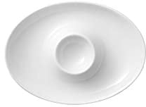 Villeroy & Boch Royal Eierbecher mit Ablage, 6er Set, 12,5 x 11,3 cm, Premium Bone Porzellan, Weiß