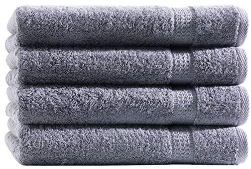 Top Fuel Fashion 4er Pack Gästetuch Elegance 18044 Handtuch 30x50 cm Frottier Baumwolle anthrazit (anthrazit)