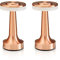 Auraglow Copper Rechargeable Touch Control Cordless LED Table Lamp - Perfect for Bedside Tables, Hotels and Restaurants - Twin Pack