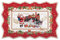 EASY LIFE Piatto da portata con Babbo Natale in porcellana 35x23 cm R1004#CHME
