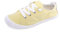 BENEKER Zapatillas de lona para mujer, con parte superior, bajas, casuales, cómodas, clásicas, de moda, planas, Amarillo, 42 EU