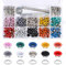 300 Stück 5mm Ösen Kit Mehrfarbig Metallösen Set mit Installation Werkzeuge Geeignet für Schuhe Kleidung Taschen Canvas Leder DIY Handwerk Projekt (10 Farben)